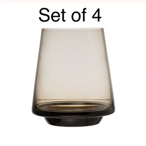 Bloomingville Small Drinking Glass, Smoke Color Set of 4